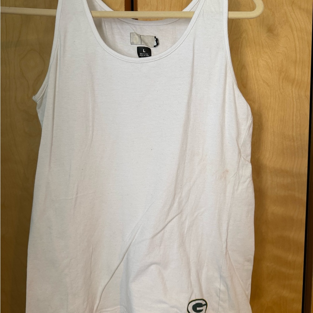NFL White Tank Top with Logo